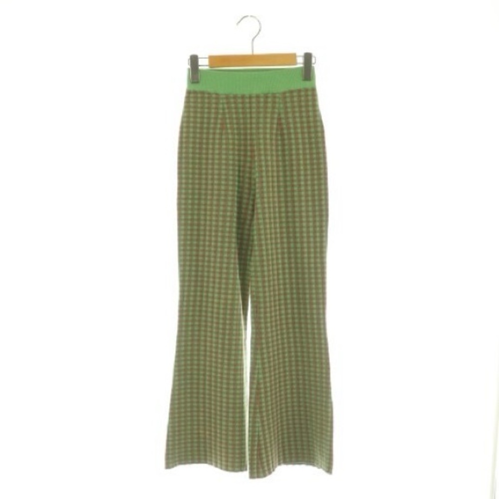 Ameri Green & Brown Gingham Checkered Pants Size … - image 1